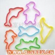 供應(yīng)混色硅膠橡皮筋，卡通，動(dòng)物橡皮筋