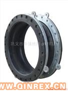 供應華強生產大口徑翻邊橡膠接頭廠家0371-64033858